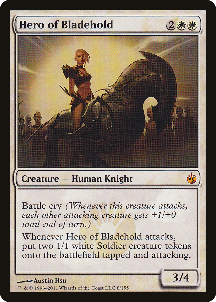 Hero of Bladehold (MBS-008)  Foil - Mirrodin Besieged