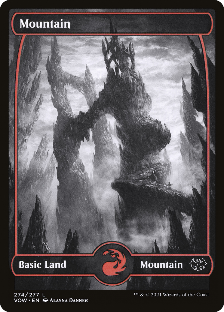 Mountain (274) (VOW-274)  Foil - Innistrad: Crimson Vow: (Showcase)