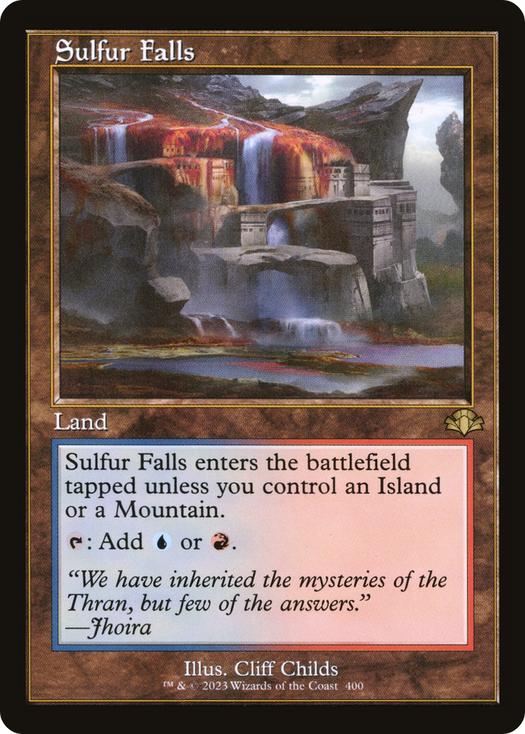 Sulfur Falls (Retro Frame) (DMR-400)  Foil - Dominaria Remastered
