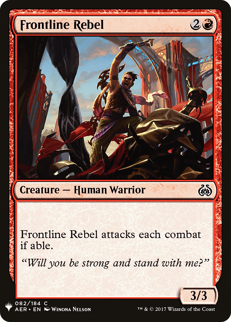 Frontline Rebel (LIST-082)  - The List