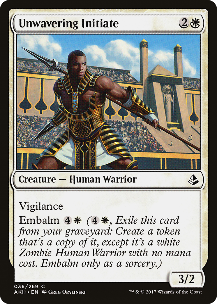 Unwavering Initiate (AKH-036)  Foil - Amonkhet