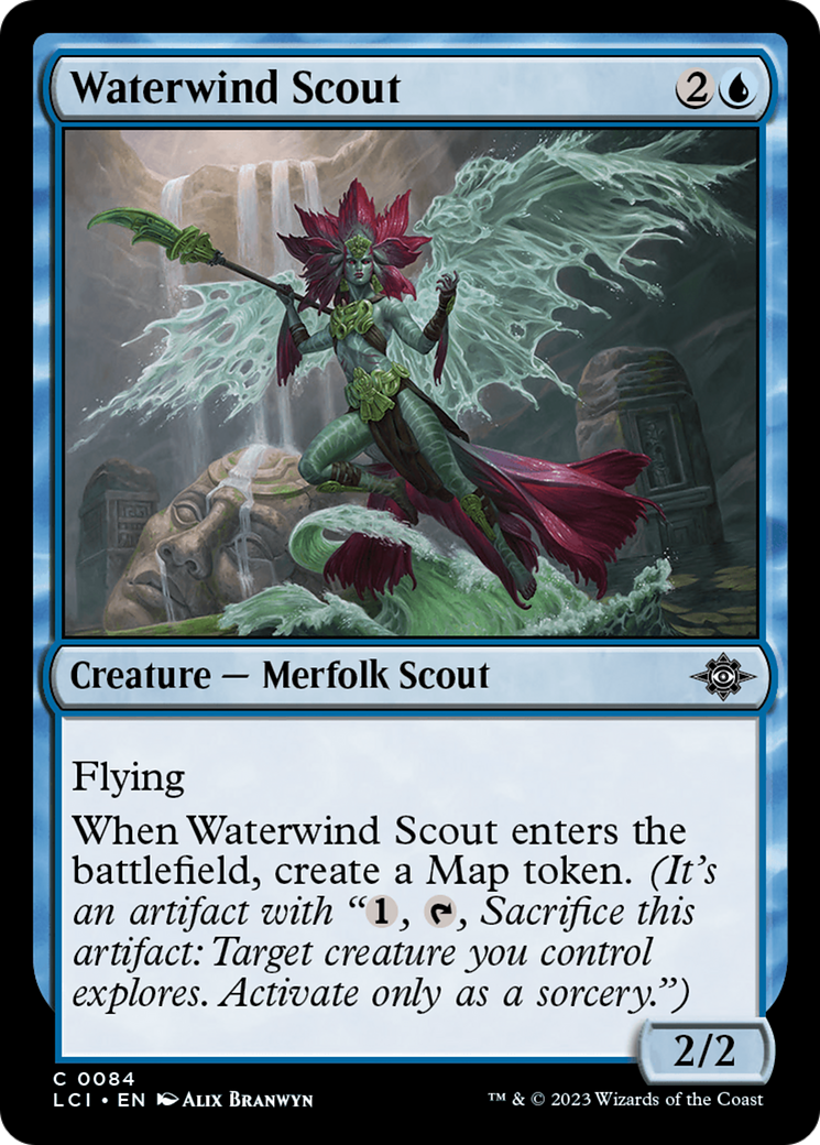 Waterwind Scout (LCI-084)  Foil - The Lost Caverns of Ixalan