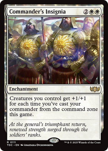 Commander's Insignia (TDC-111)  - Commander: Tarkir: Dragonstorm: (enchantment)