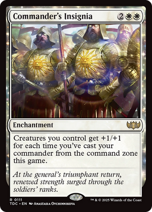 Commander's Insignia (TDC-111) - Commander: Tarkir: Dragonstorm: (enchantment)