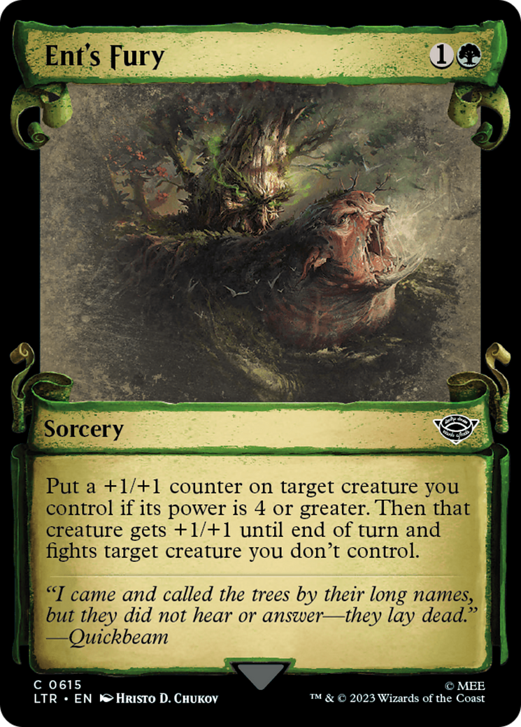 Ent's Fury (Showcase Scrolls) (LTR-615)  - The Lord of the Rings: Tales of Middle-earth: (Showcase)