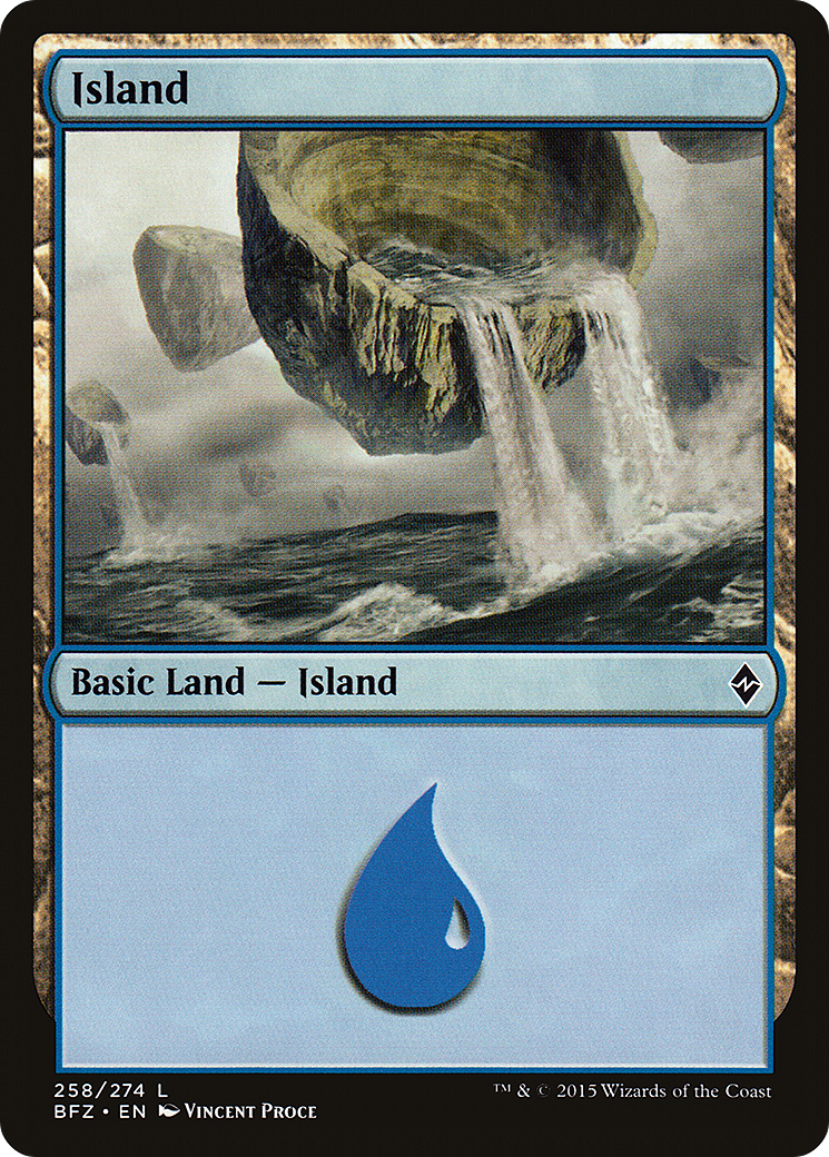 Island (258) (BFZ-258)  - Battle for Zendikar