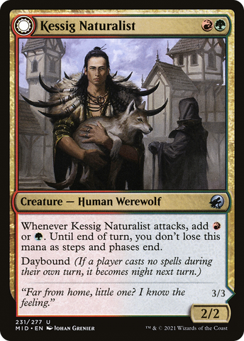 Kessig Naturalist (MID-231)  - Innistrad: Midnight Hunt: (Double Faced Transform)