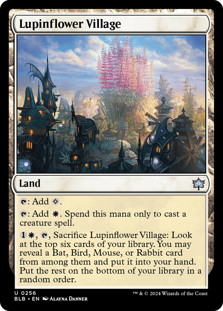 Lupinflower Village (BLB-256)  - Bloomburrow