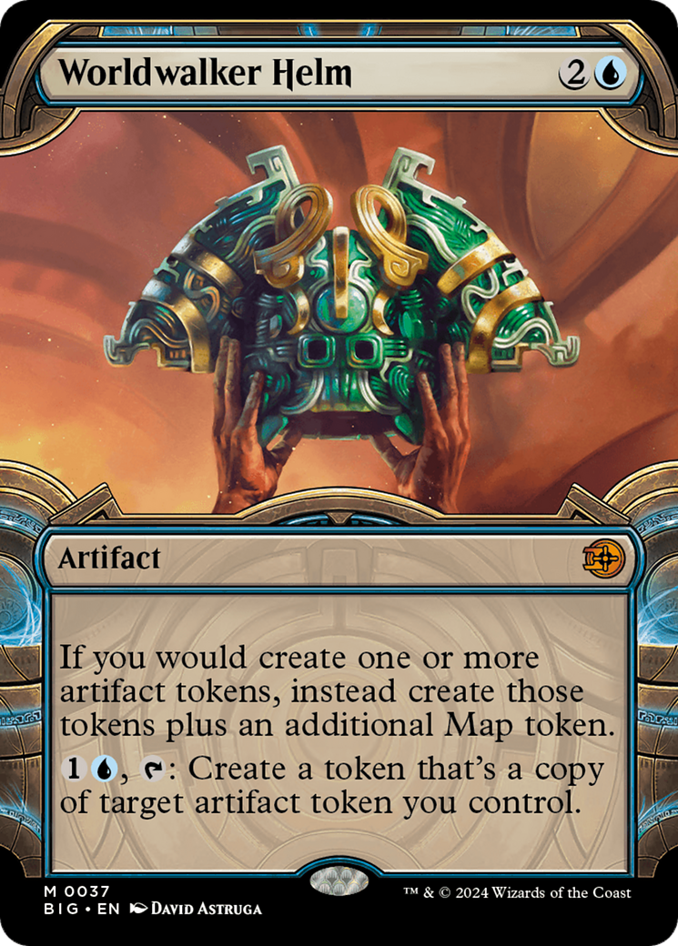 Worldwalker Helm (Showcase) (BIG-037)  Foil - The Big Score: (Showcase)