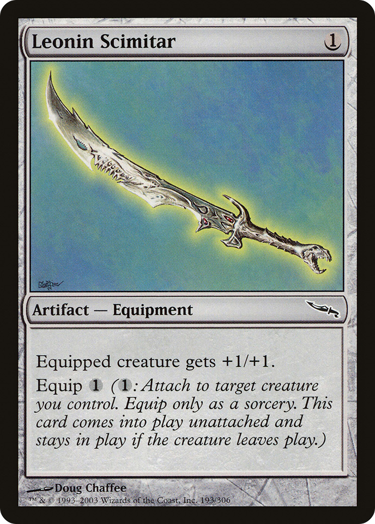 Leonin Scimitar (MRD-193)  Foil - Mirrodin