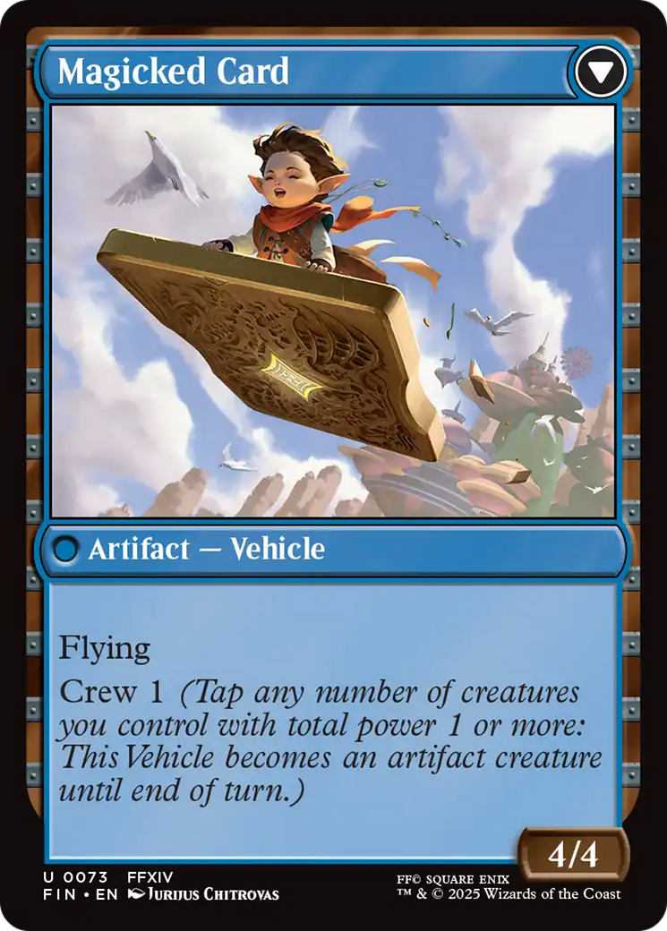 Sidequest: Card Collection // Magicked Card (FIN-073) - FINAL FANTASY: (enchantment) Foil