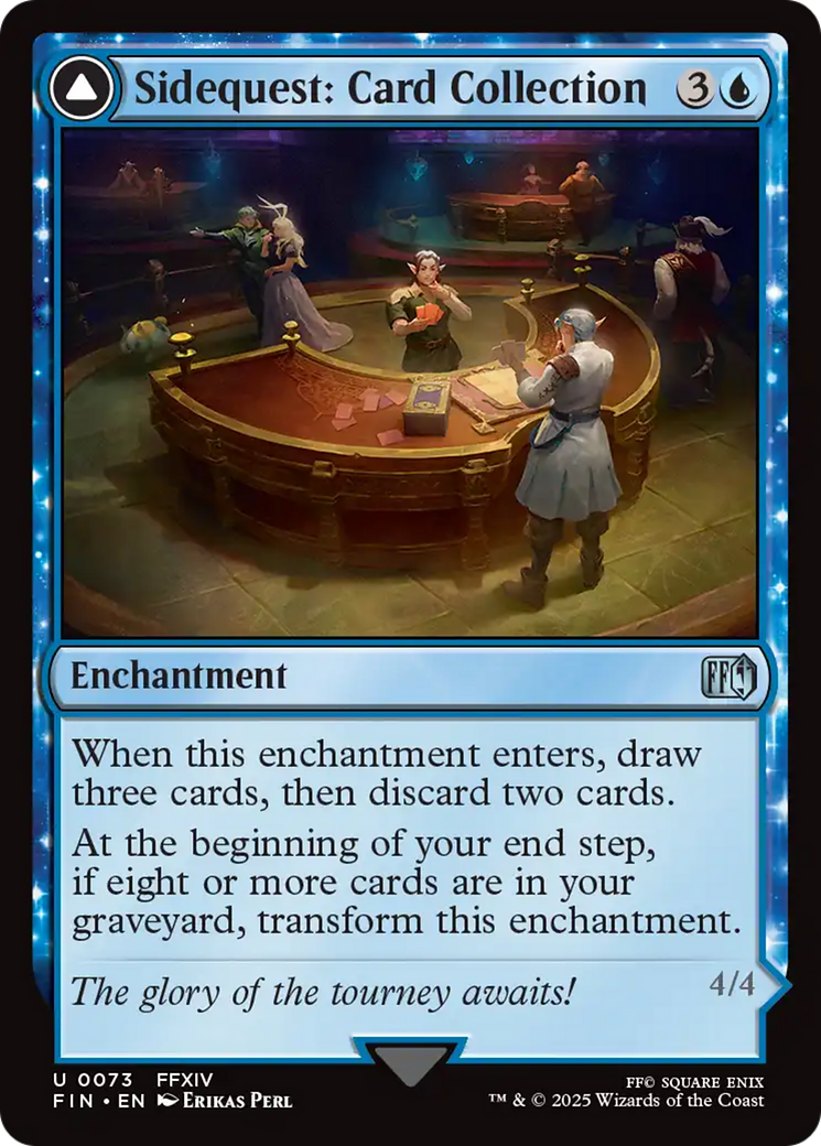 Sidequest: Card Collection (FIN-073)  Foil - FINAL FANTASY: (enchantment)