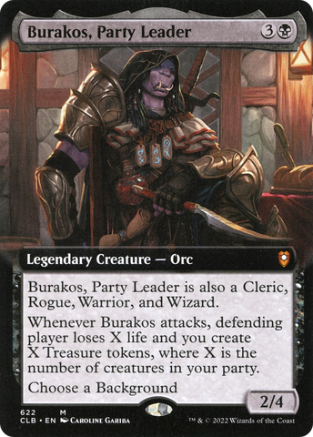 Burakos, Party Leader (Extended Art) (CLB-622)  - Commander Legends: Battle for Baldur's Gate: (Extended Art)