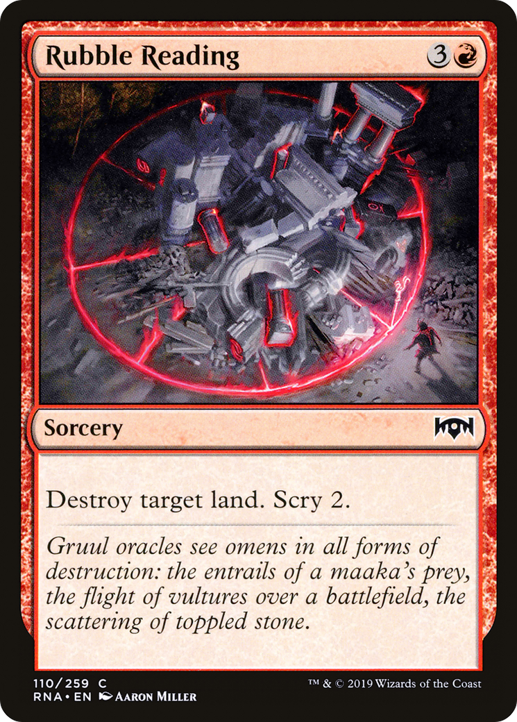 Rubble Reading (RNA-110)  Foil - Ravnica Allegiance