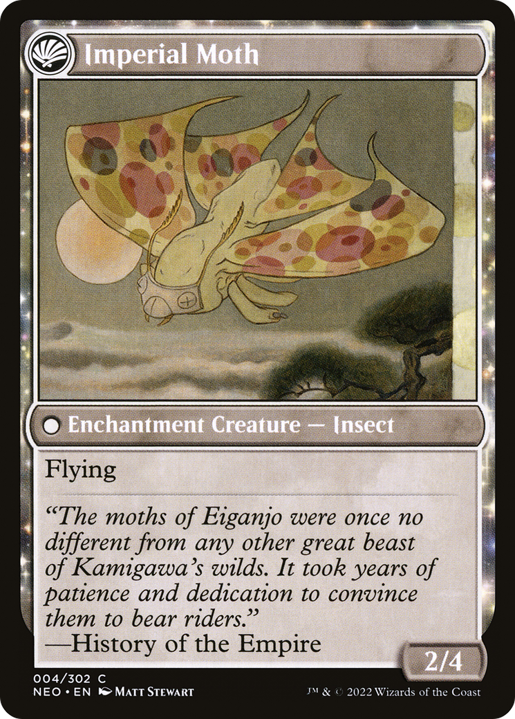 Befriending the Moths (NEO-004)  Foil - Kamigawa: Neon Dynasty: (fandfc, enchantment)