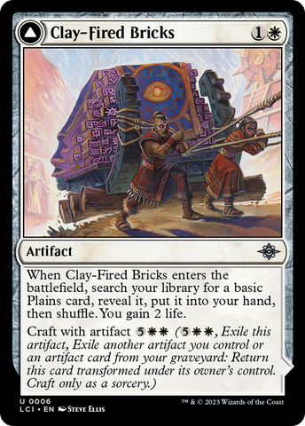 Clay-Fired Bricks (LCI-006)  Foil - The Lost Caverns of Ixalan