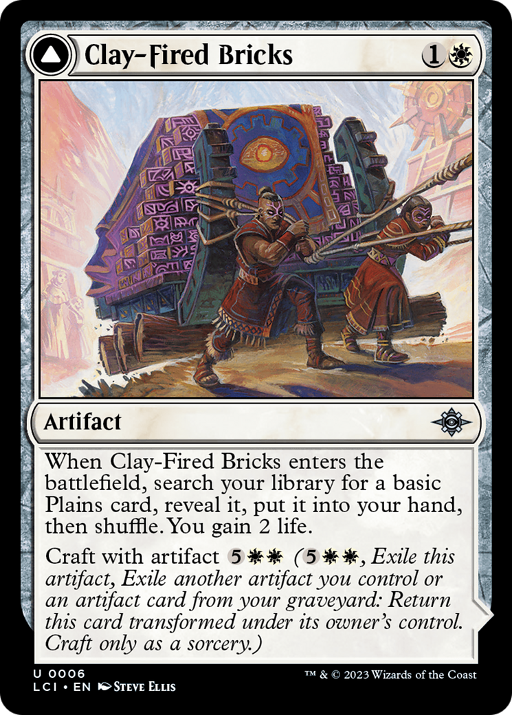Clay-Fired Bricks (LCI-006)  Foil - The Lost Caverns of Ixalan