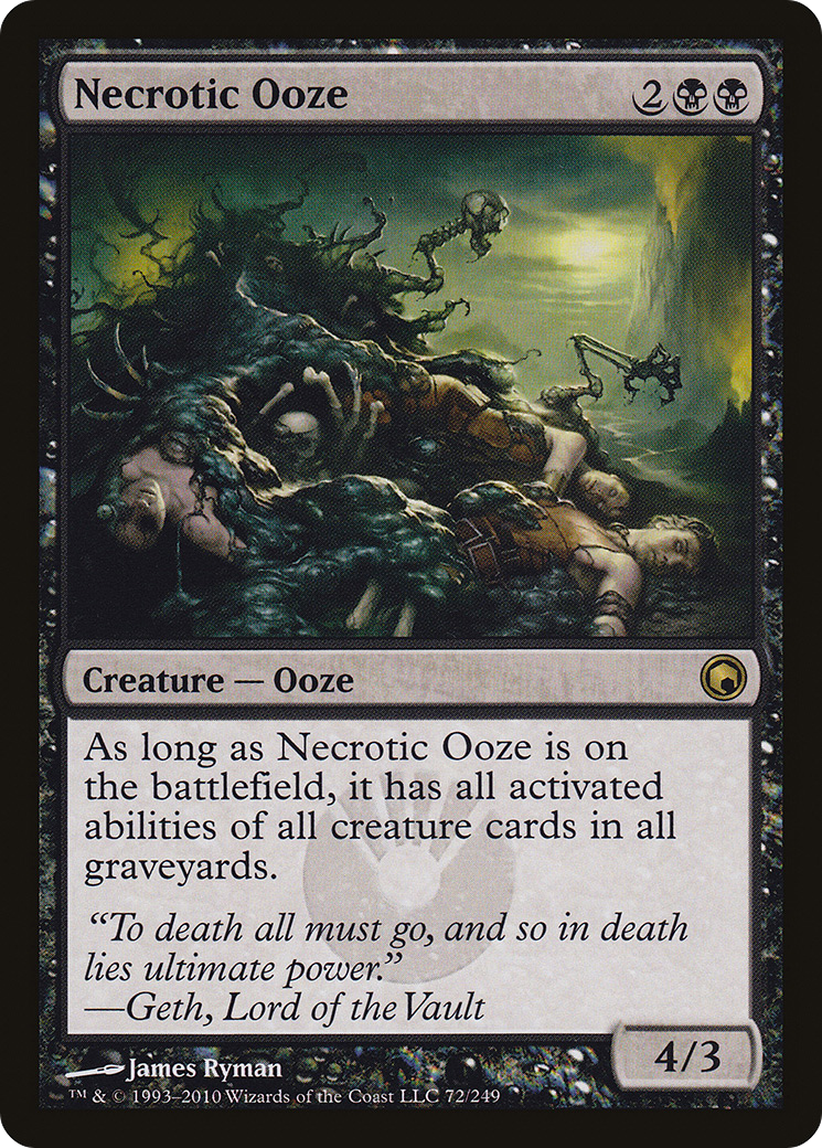 Necrotic Ooze (SOM-072)  Foil - Scars of Mirrodin