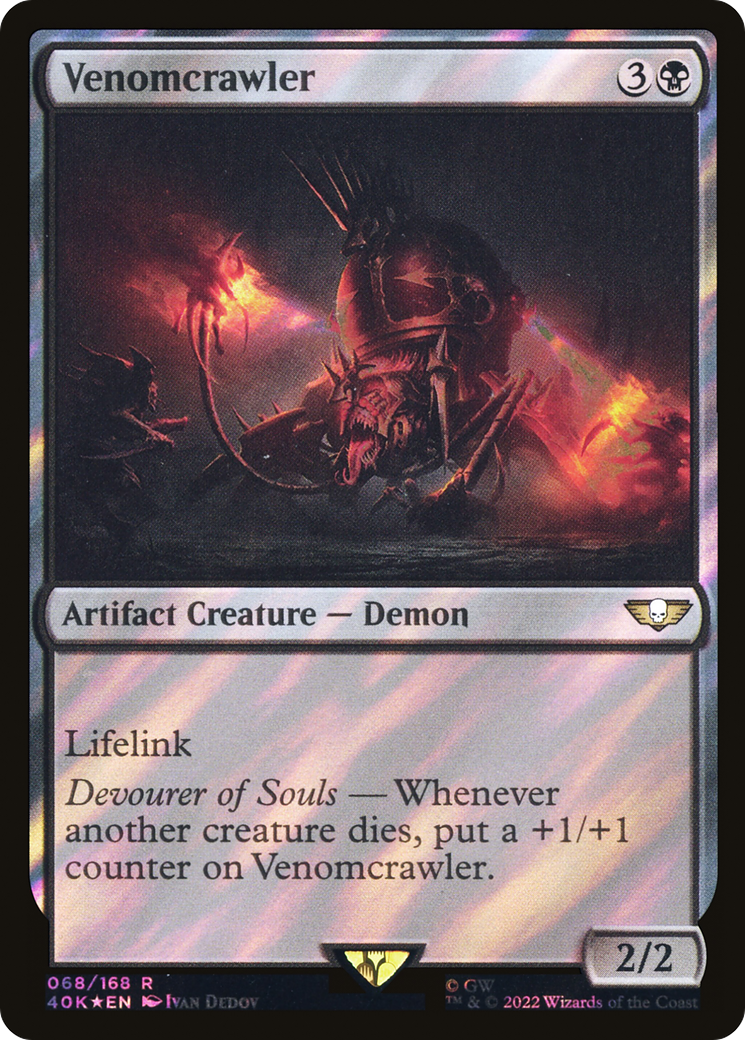Venomcrawler (Surge Foil) (40K-068)  Foil - Warhammer 40,000 Commander
