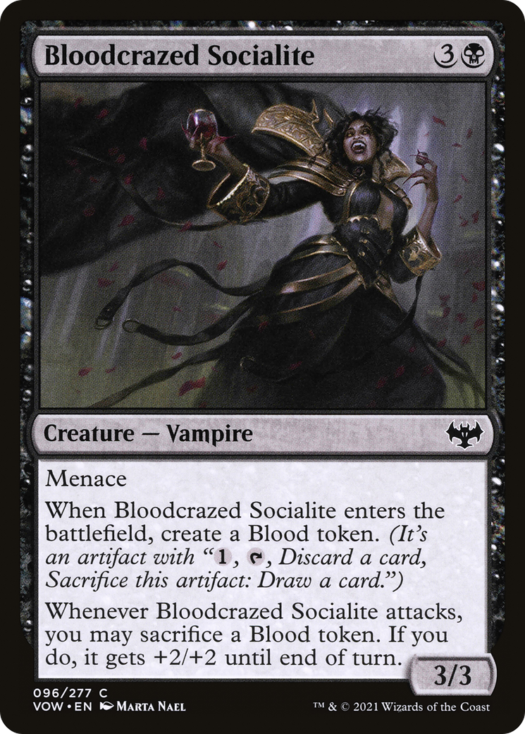 Bloodcrazed Socialite (VOW-096)  Foil - Innistrad: Crimson Vow