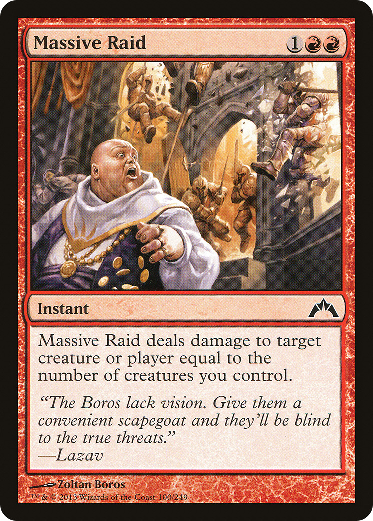 Massive Raid (GTC-100)  Foil - Gatecrash
