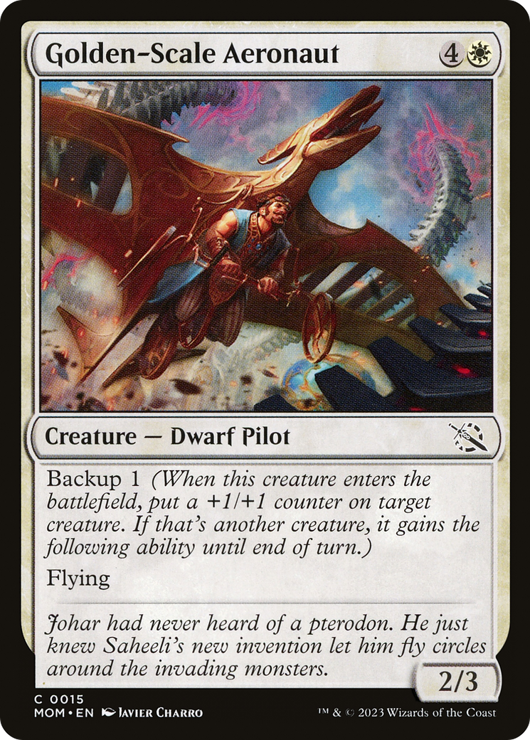 Golden-Scale Aeronaut (MOM-015)  Foil - March of the Machine