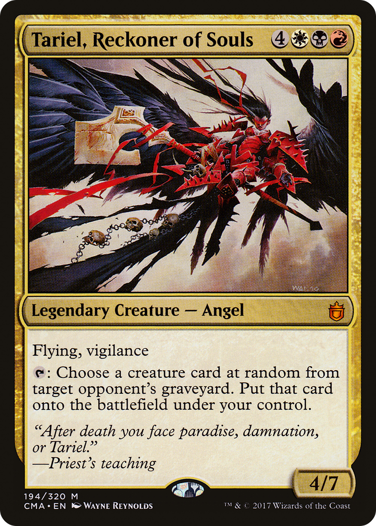 Tariel, Reckoner of Souls (CMA-194)  - Commander Anthology