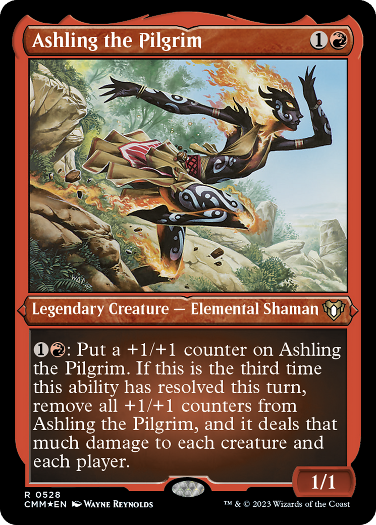 Ashling the Pilgrim (CMM-528)  Etched Foil - Commander Masters