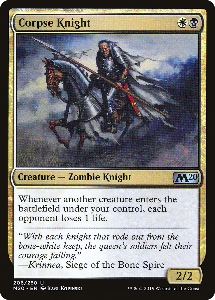 Corpse Knight (M20-206)  Foil - Core Set 2020