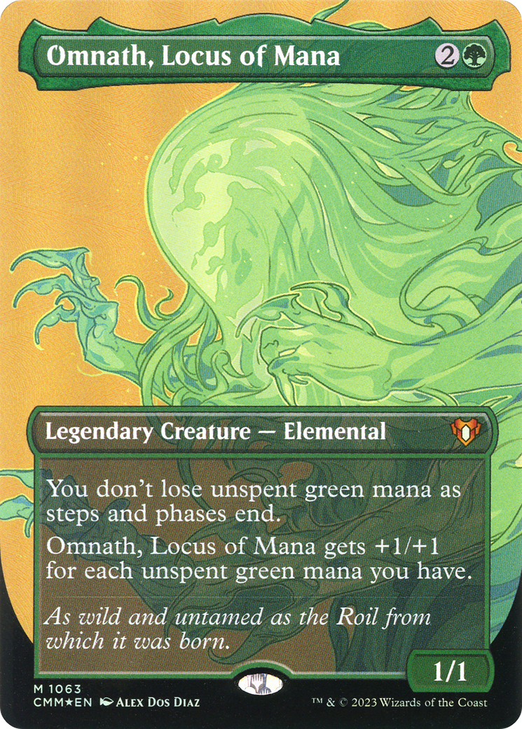 Omnath, Locus of Mana (Textured Foil) (CMM-1063)  Foil - Commander Masters (Borderless)