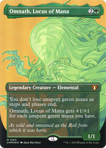Omnath, Locus of Mana (Textured Foil) (CMM-1063)  Foil - Commander Masters (Borderless)