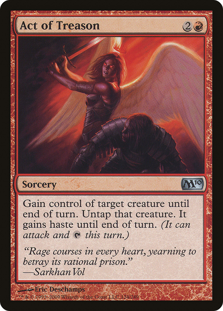 Act of Treason (M10-124)  Foil - Magic 2010