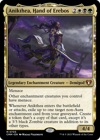 Anikthea, Hand of Erebos (CMM-705)  Foil - Commander Masters: (enchantment)