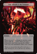 Your Mistake Is My Triumph (Full Art) (A:DSC-364)  - Duskmourn: House of Horror Commander