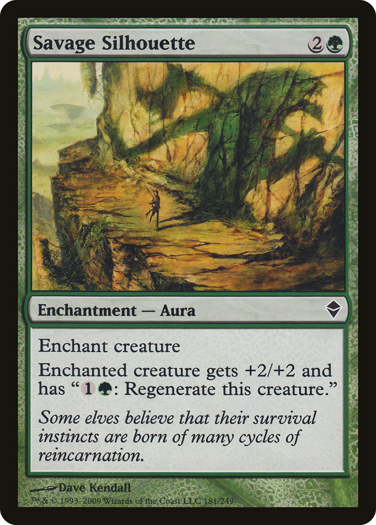 Savage Silhouette (ZEN-181)  Foil - Zendikar