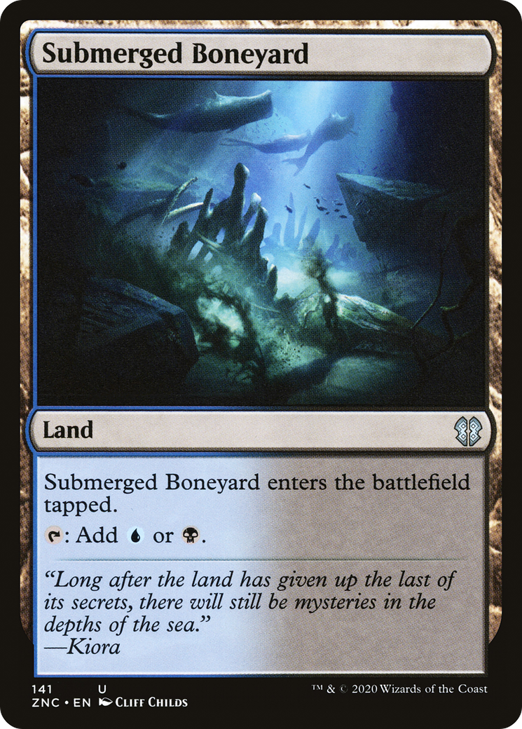 Submerged Boneyard (ZNC-141)  - Zendikar Rising Commander