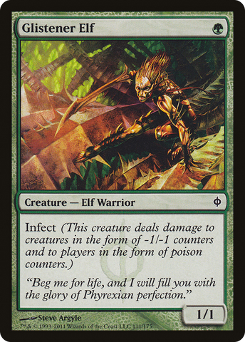 Glistener Elf (NPH-111)  - New Phyrexia