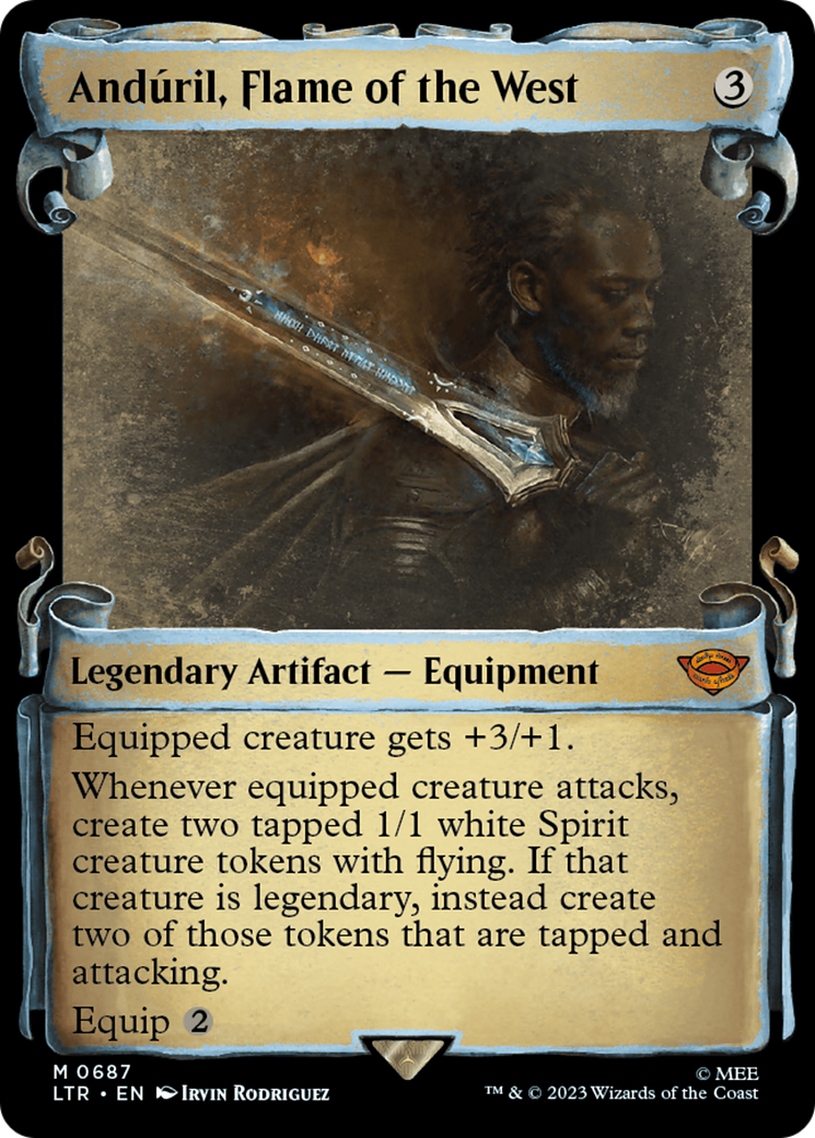 Anduril, Flame of the West (Showcase Scrolls) (LTR-687)  - The Lord of the Rings: Tales of Middle-earth: (Showcase)