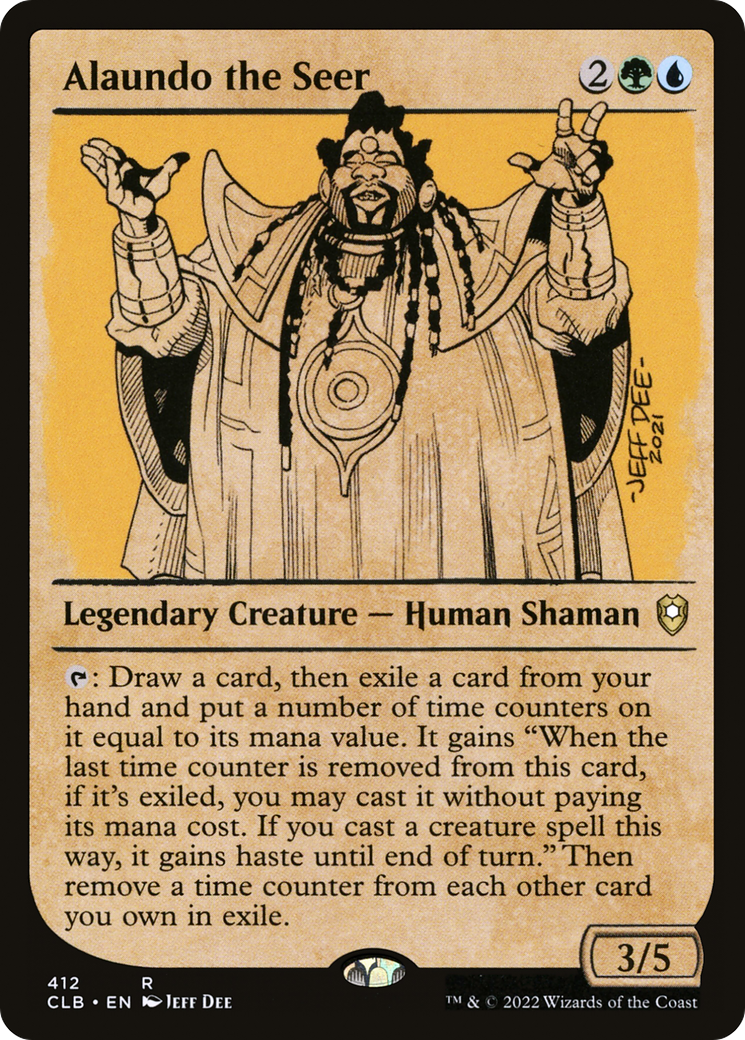 Alaundo the Seer (Showcase) (CLB-412)  - Commander Legends: Battle for Baldur's Gate: (Showcase)