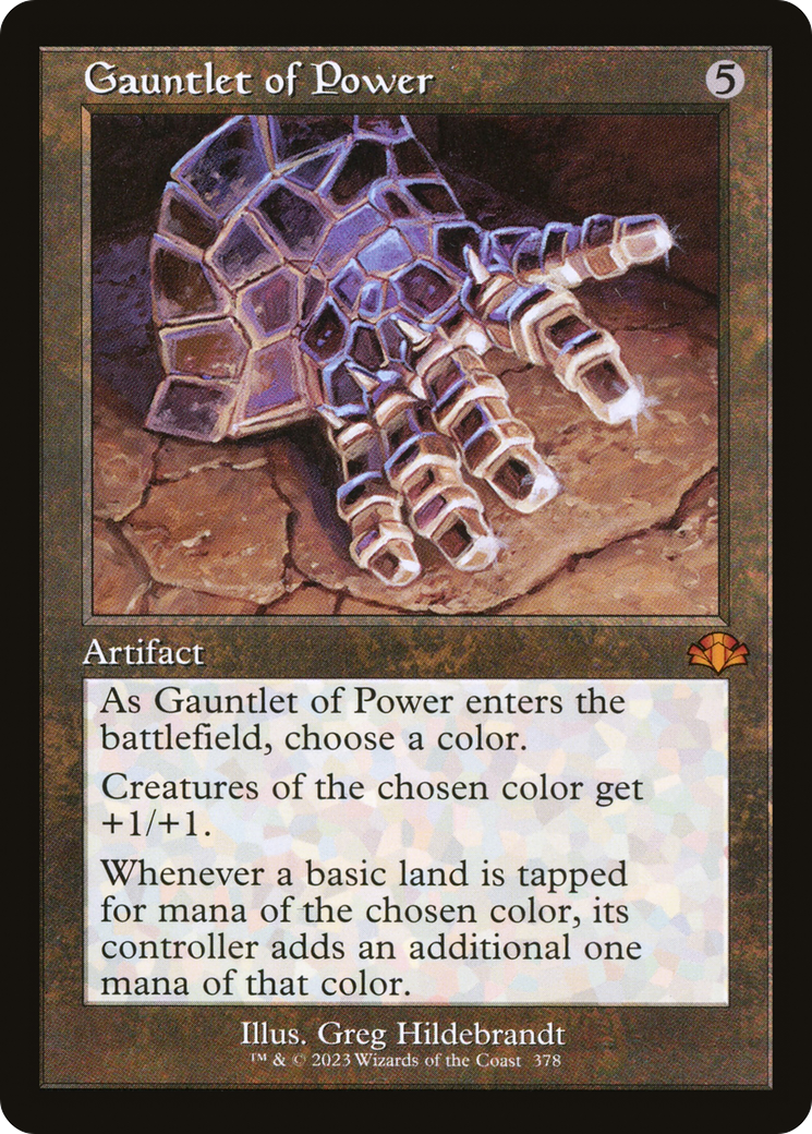 Gauntlet of Power (Retro Frame) (DMR-378)  Foil - Dominaria Remastered