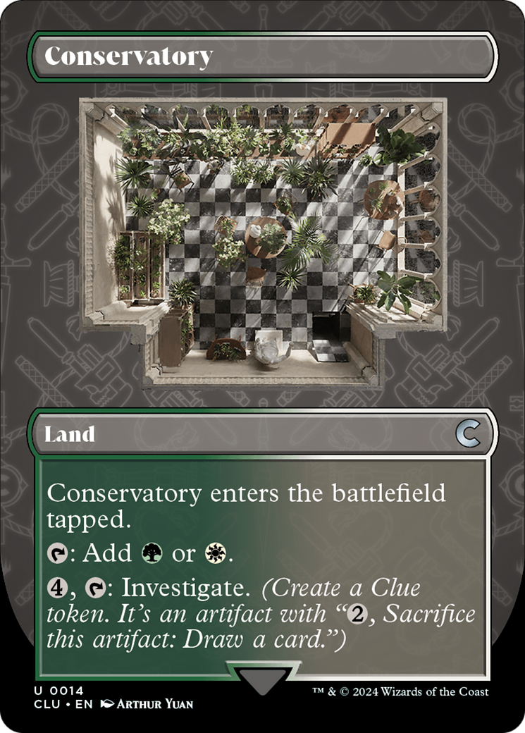 Conservatory (Borderless) (CLU-014)  - Ravnica: Clue Edition