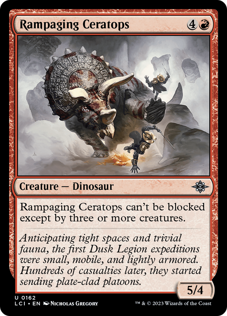Rampaging Ceratops (LCI-162)  Foil - The Lost Caverns of Ixalan