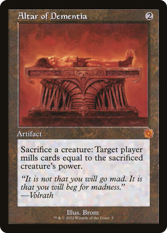 Altar of Dementia (BRR-003)  Foil - The Brothers' War Retro Artifacts