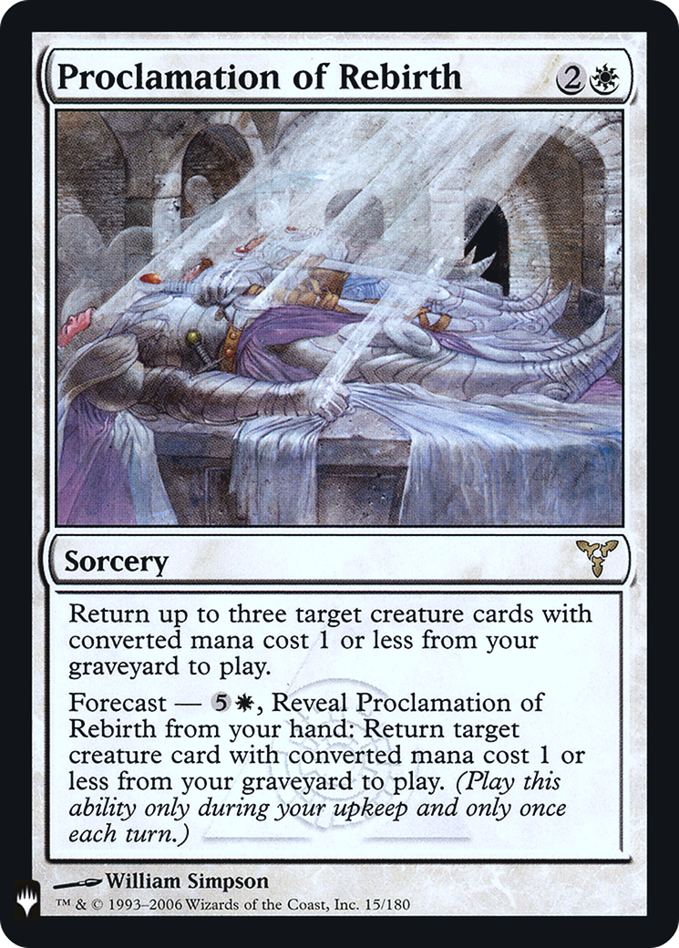 Proclamation of Rebirth (LIST-DIS-15)  Foil - The List