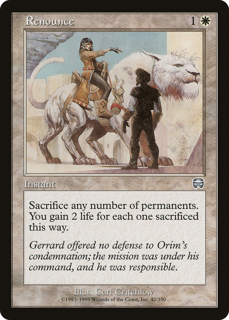 Renounce (MMQ-042)  Foil - Mercadian Masques