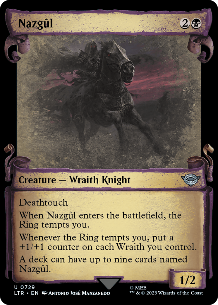 Nazgul (0729) (Showcase Scrolls) (LTR-729)  Foil - The Lord of the Rings: Tales of Middle-earth: (Showcase)