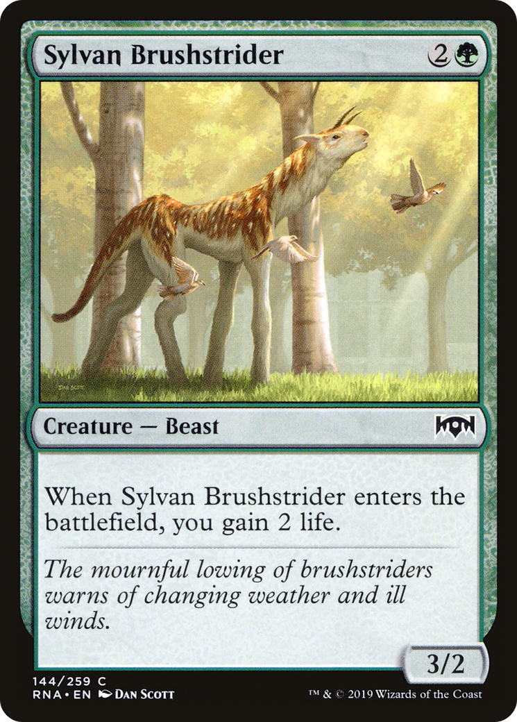 Sylvan Brushstrider (RNA-144)  Foil - Ravnica Allegiance