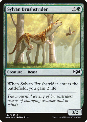 Sylvan Brushstrider (RNA-144)  Foil - Ravnica Allegiance