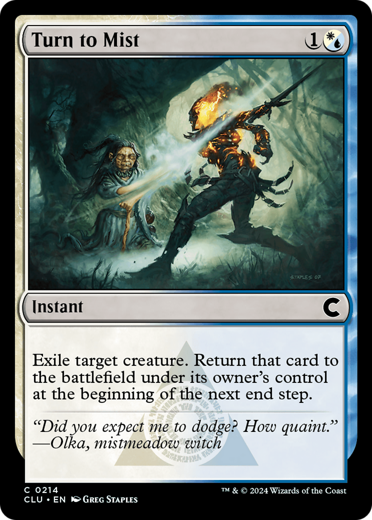 Turn to Mist (CLU-214)  - Ravnica: Clue Edition