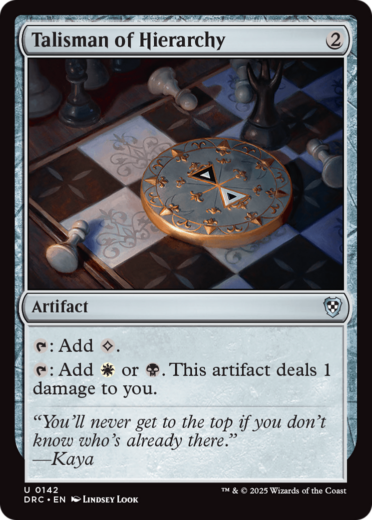 Talisman of Hierarchy (DRC-142)  - Commander: Aetherdrift